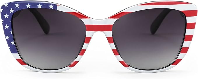 FEISEDY Polarized Vintage Sunglasses American Womens Square Jackie O Cat Eye Sunglasses B2451