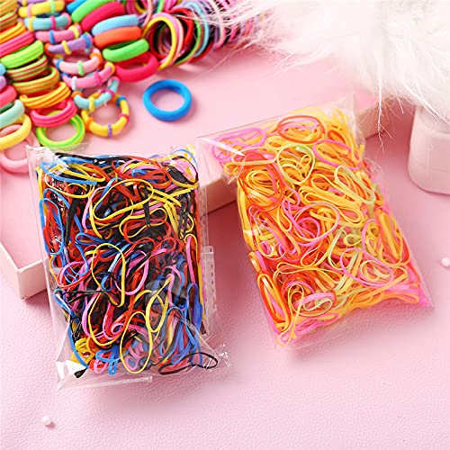 786 pcs Girls Hair Clip Tie Set Toddler Kids Accessories for Clips Colorful Ponytail Holders Rubber Bands