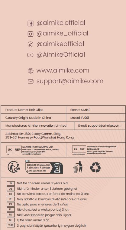 AIMIKE 4pcs Morandi Duck Billed Hair Clips with Silicone Band, Salon Styling & Sectioning Clips