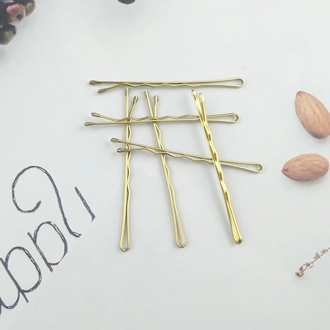 330 PCS 2.2Inch Blonde Bobby Pins for Women Girls, Super Grip Gold Hair Clips with Box, YINGFENG Reusable Non Slip Hair Pins, Suitable for All Hair Types