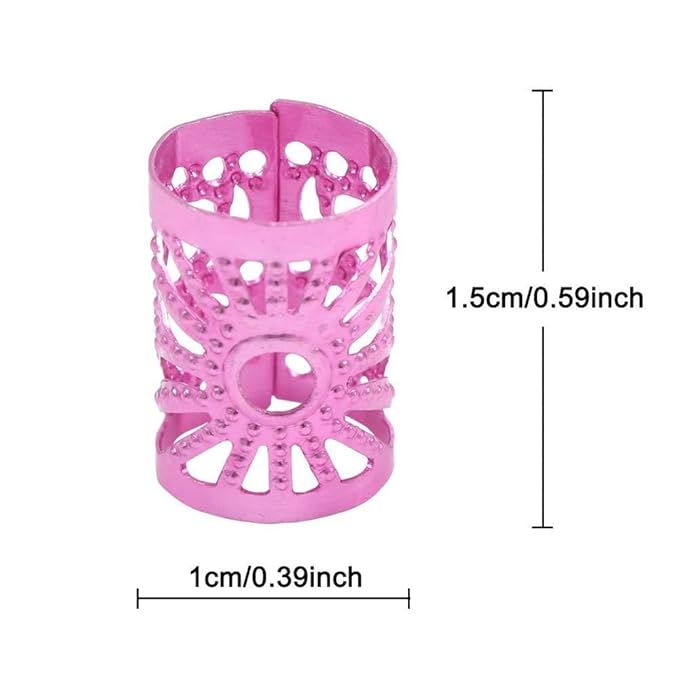 170 Pcs Hair Jewelry for Braids Accessories, Hair Cuffs for Braids Loc Jewelry for Black Women Hair Coils Rings for Hair Braids Decoration Dreadlock Beads Locs Accessories