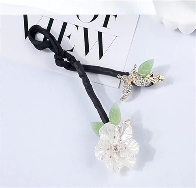Ins Style Elegant Lazy Hair Curler, Crystal Hair Bun Maker, French Twist Hairstyle Bun Hair Accessories