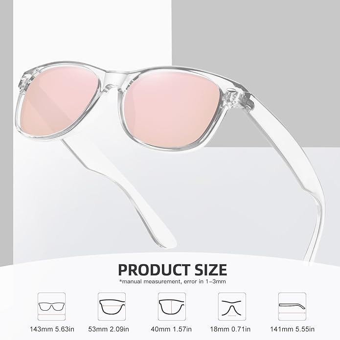 MEETSUN Classic Polarized Sunglasses for Women Men Trendy Retro Sun Glasses for Driving UV Protection (3 Pack)