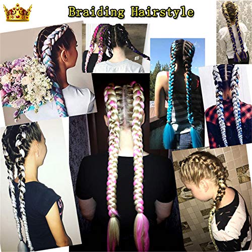 Ombre Braiding hair synthetic Crochet braids twist 24inch 5pcs/lot 100g Ombre two three tone Jumbo braid hair extensions Dreadlocks (black-green)