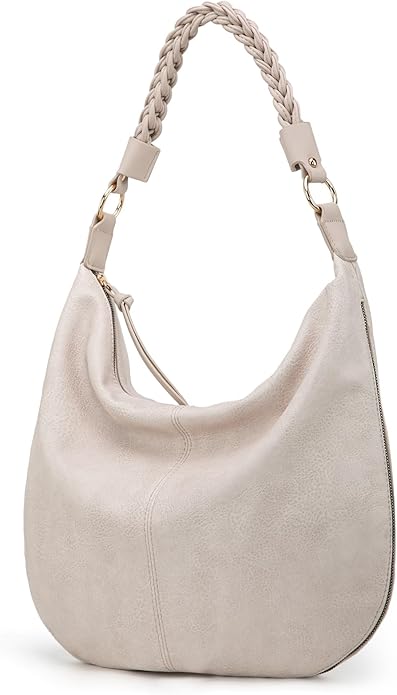 Montana West Large Hobo Bags for Women Slouchy Shoulder Purse Handbag with Zipper and Woven Handle