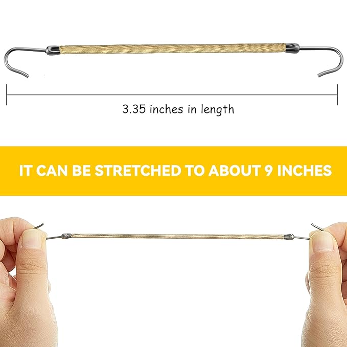 15 Pieces Elastic Hook Hair Tie Styling Ponytail Holder Hooks Cord for Curly Long Hair(Blonde)