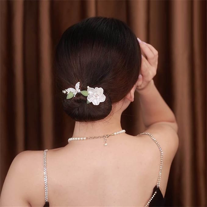 Ins Style Elegant Lazy Hair Curler, Crystal Hair Bun Maker, French Twist Hairstyle Bun Hair Accessories