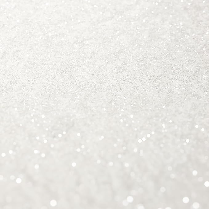 Hemway Premium Ultra Sparkle Glitter Multi Purpose Metallic Flake for Nail Art, Cosmetic Graded, Makeup, Festival, Party, Hair, Body and Eyes 100g / 3.5oz - White Iridescent