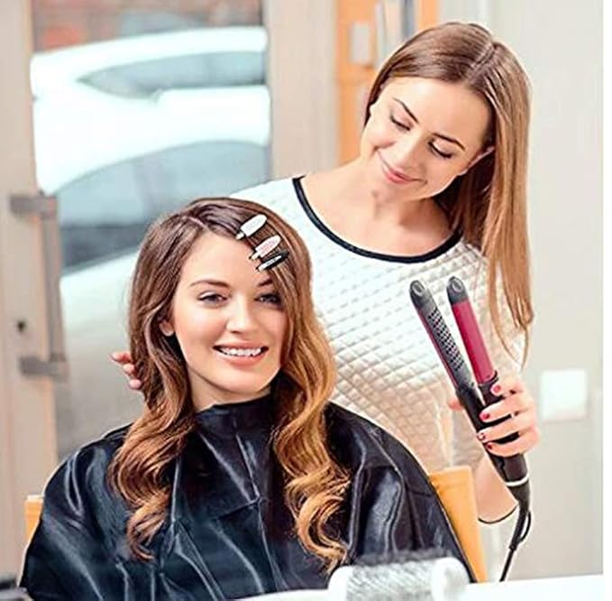 No Bend Hair Clips, 12 Pieces, No Crease Hair Clips for Hair Styling and Makeup Application