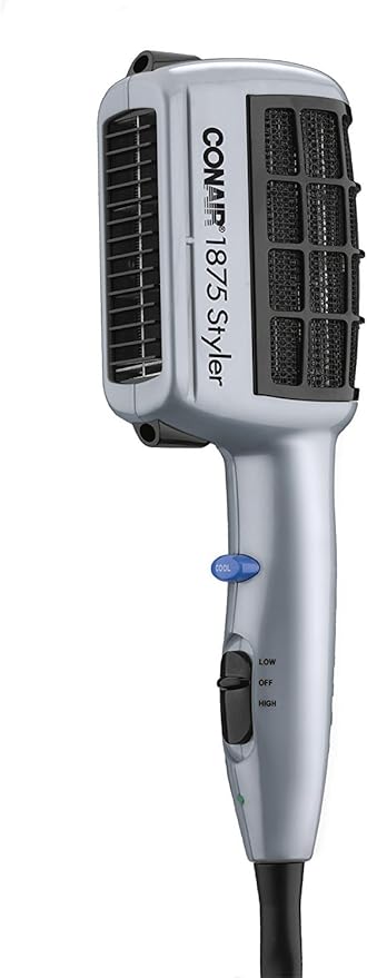 Conair 3-in-1 Styling Hair Dryer, 1875W Hair Dryer with Ionic Technology and 3 Attachments