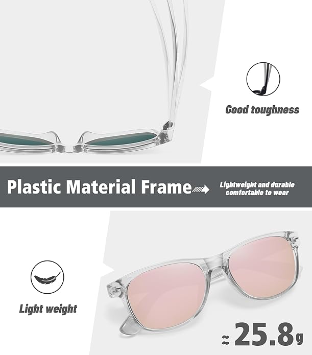 MEETSUN Classic Polarized Sunglasses for Women Men Trendy Retro Sun Glasses for Driving UV Protection (3 Pack)