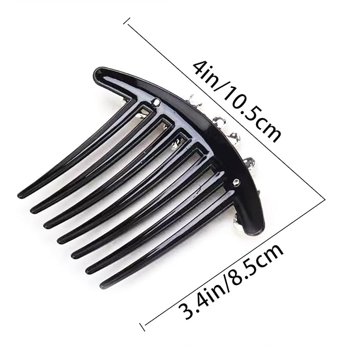 4 Pcs Pearls Side Comb for Women and Girls - Rhinestones Flower Hair Combs Pins Accessories - Vintage Wedding Headpieces Tools - Daily Present