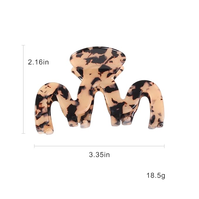 Jayongnee 3Pcs Large Claw Clips for Thick and Thin Hair (Multi-colored3)