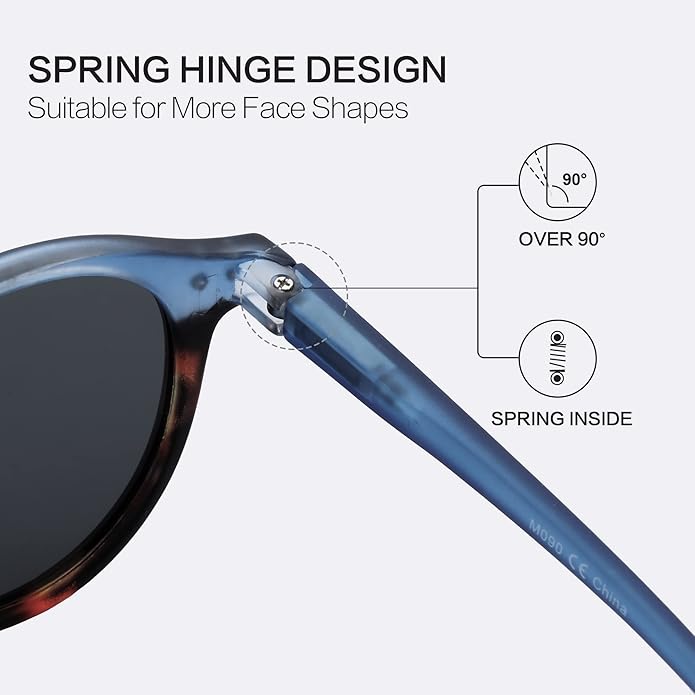 ZENOTTIC Polarized Round Sunglasses, Stylish Sunglasses for Men and Women Retro Classic, Multi-Style Selection