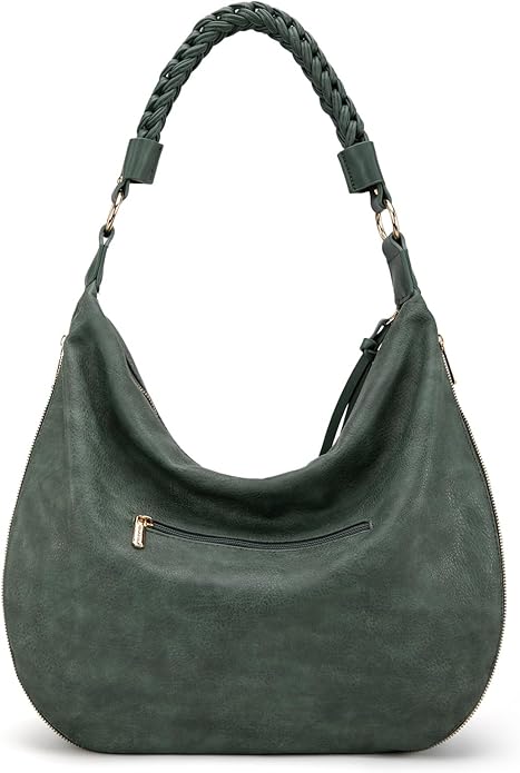 Montana West Large Hobo Bags for Women Slouchy Shoulder Purse Handbag with Zipper and Woven Handle