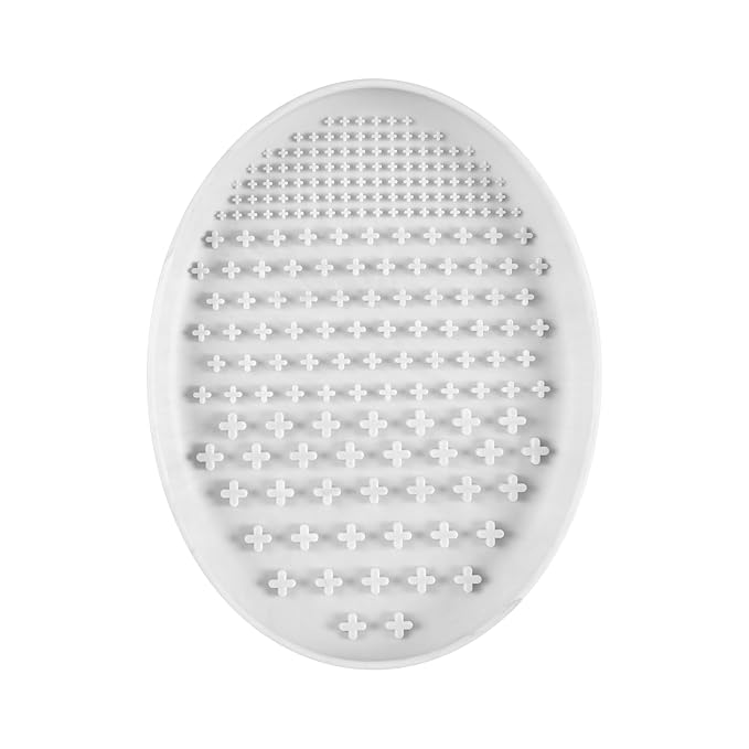 Real Techniques Miracle Brush Cleansing Palette, Makeup Brush Cleaner For Deep Cleaning, Use With Makeup Brush Shampoo, Silicone Ridges & Easy Grip, Includes Cleansing Gel, Cruelty-Free, 3 Count