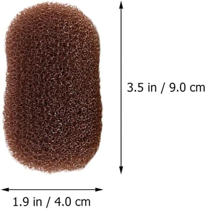 2Pcs Charming Bump It Up Volume Inserts,Bump It Up Hair Pads,Hair Styling Accessories,Do Beehive Hair Base Styling Clip Accessories for Women Lady Girl (Coffee)