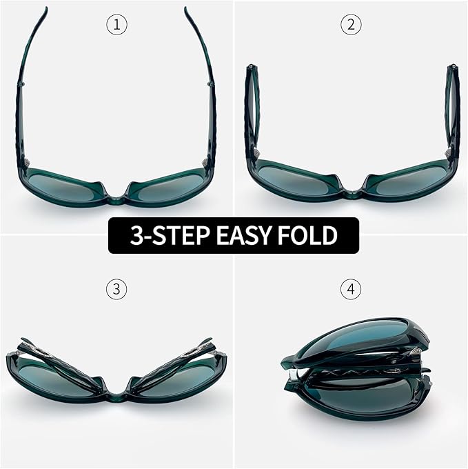 Joopin Big Womens Sunglasses Polarized Trendy Sun Glasses Large Rectangle UV Protection Rhinestone Sunnies