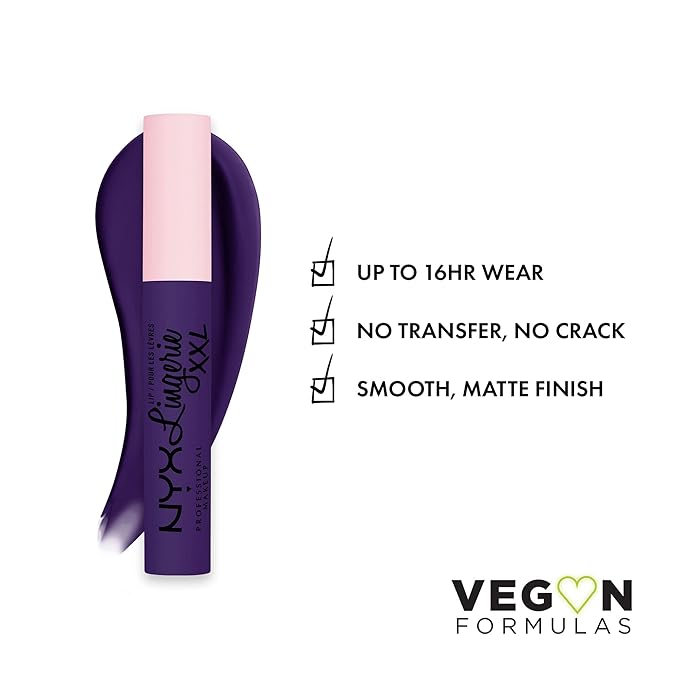 NYX PROFESSIONAL MAKEUP Lip Lingerie XXL Matte Liquid Lipstick - Lace Me Up (Purple)