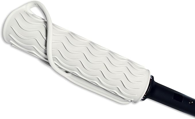 11" X 7.5" Large Heat Resistant Travel Mat for Curling Irons Flat Irons Hair Dryers Hair Straighteners Pad - Silicone Mat for Hair Styling Tools, Salon Hot Tools Mat, Vanity Mat - Ivory White