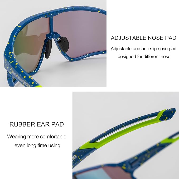 ROCKBROS Polarized Sunglasses UV Protection for Women Men Cycling Sunglasses