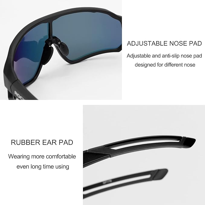 ROCKBROS Polarized Sunglasses UV Protection for Women Men Cycling Sunglasses