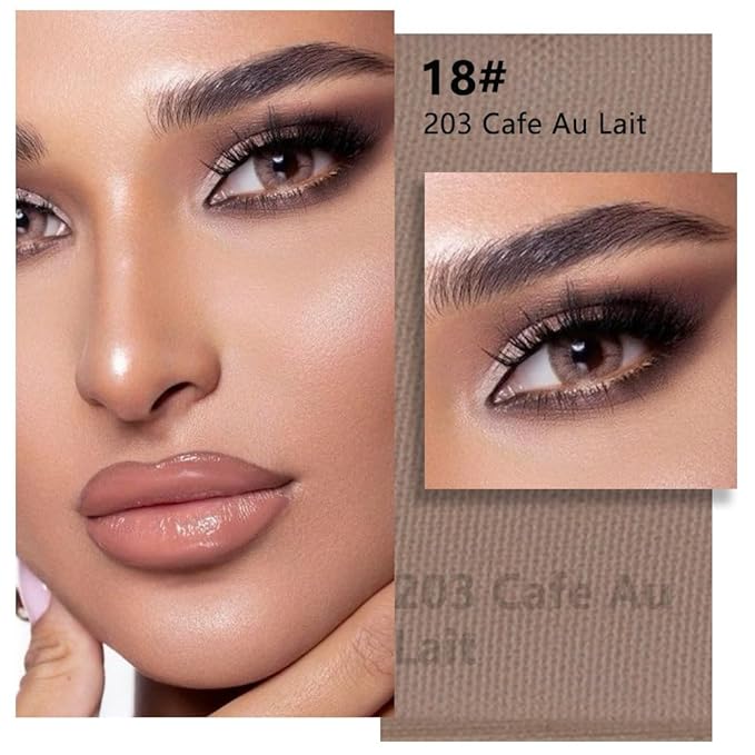 evpct Matte Brown Single Eyeshadow Palette Makeup for Older Women, Light Cocoa Cream Eye Shadow Palette Single for Older Women Matte, High Pigment Waterproof Monochrome Mini Eyeshadow Sombra Para Ojos