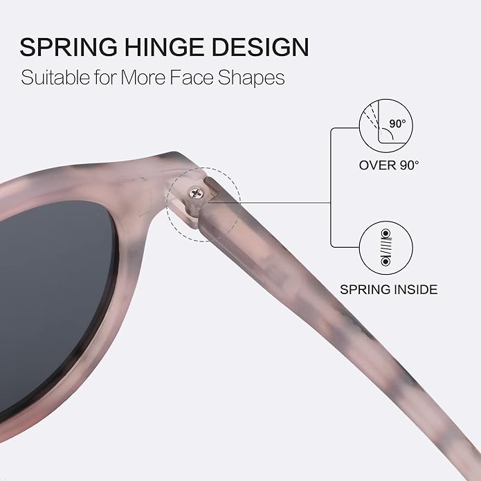 ZENOTTIC Polarized Round Sunglasses, Stylish Sunglasses for Men and Women Retro Classic, Multi-Style Selection