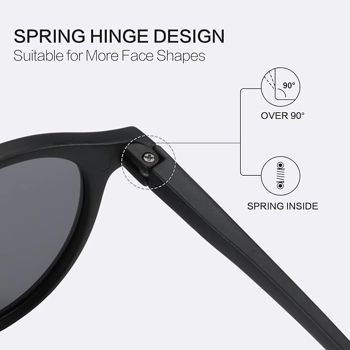 ZENOTTIC Polarized Round Sunglasses, Stylish Sunglasses for Men and Women Retro Classic, Multi-Style Selection