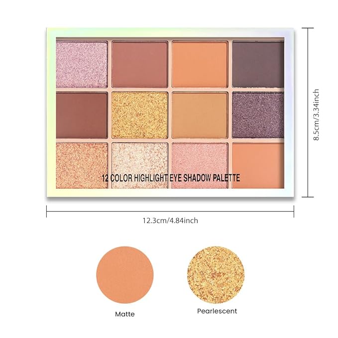 Neutral Eye Shadow Palette,Nude Pink Champagne Naked Cream Eyeshadow Palette,Make Up Pallets for Women Highly Pigmented Eyeshadow for Eyes Long Lasting Naturing-Looking,Blendable,Vegan