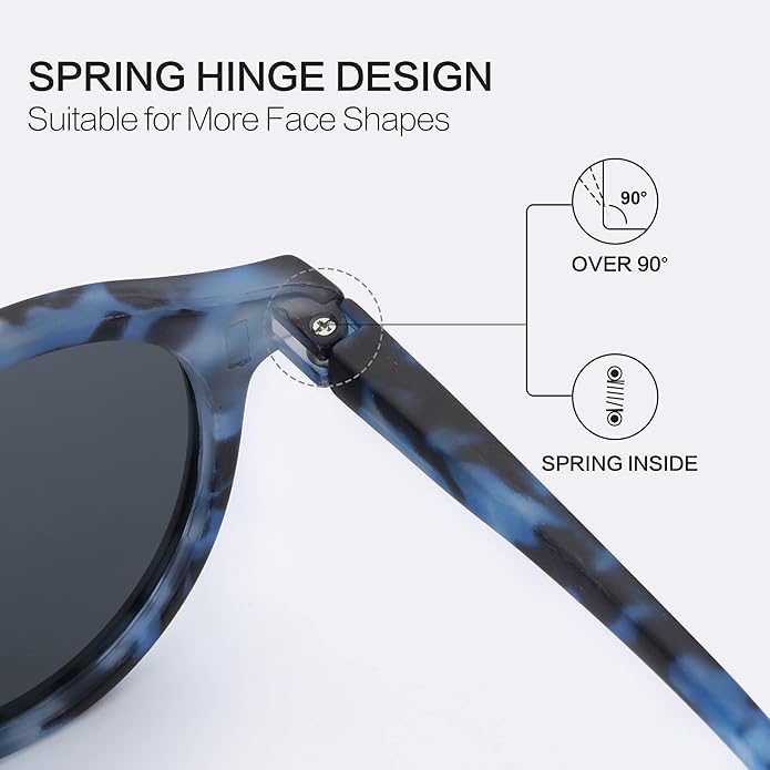 ZENOTTIC Polarized Round Sunglasses, Stylish Sunglasses for Men and Women Retro Classic, Multi-Style Selection