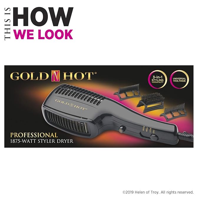 Gold N Hot Professional 1875W Styler Hair Dryer