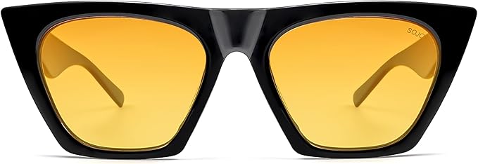 SOJOS Trendy Oversized Square Cateye Polarized Sunglasses Womens Big Frame Shades SJ2115