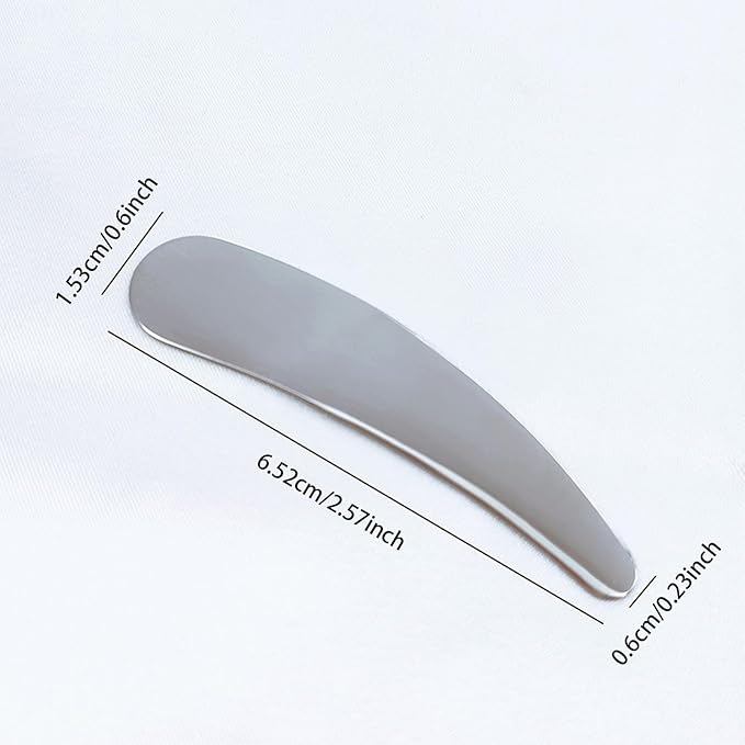 8 Pcs Mini Metal Cosmetic Spatulas,Reusable Cosmetic Cream Spatulas Spoon,Skincare Spatula Mixing and Sampling Makeup Cosmetic Beauty Tools,Practical Beauty Accessories (Silver)