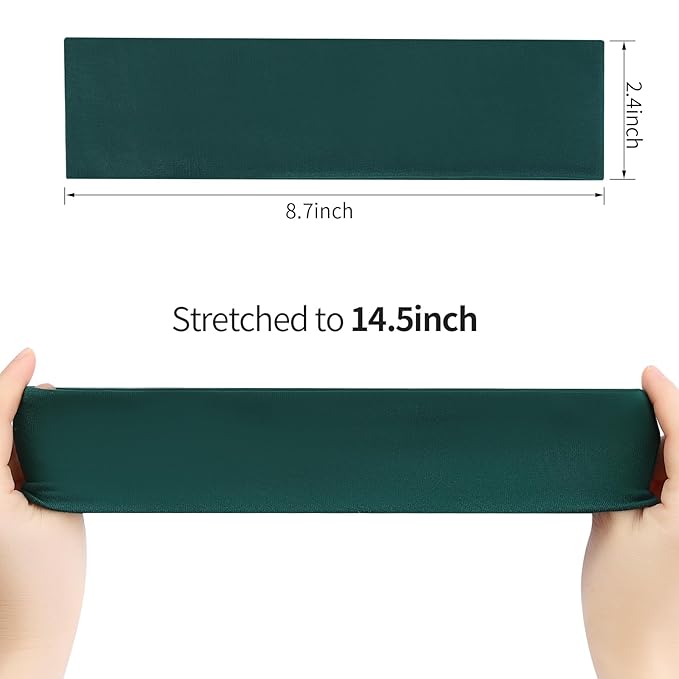 8 Pack Sport Headbands for Women, Elastic Soft Fabric Non-Slip Hair Bands Hair Warp for Daily Workout Yoga Running Sports, Combo 6