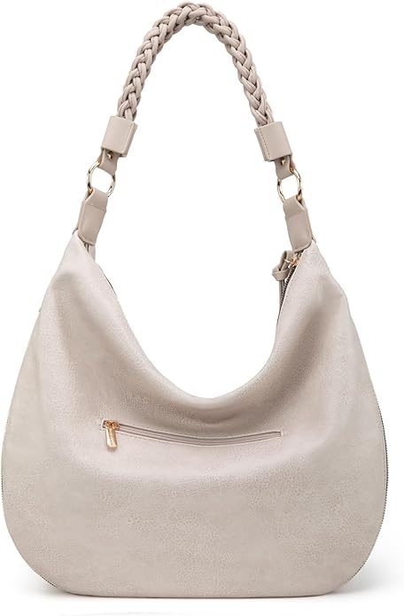 Montana West Large Hobo Bags for Women Slouchy Shoulder Purse Handbag with Zipper and Woven Handle