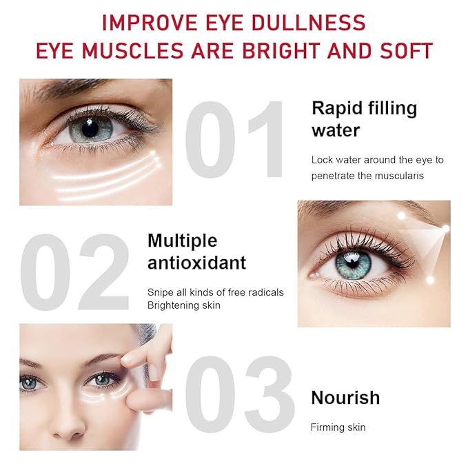 6% Caffeine Eye Cream for Anti-Aging with Retinol Niacinamide Collagen, Under Eye Cream for Dark Circles Fine Lines Wrinkles Puffiness and Bags Under Eyes, Eye Bags Treatment for Women & Men, 0.5 oz