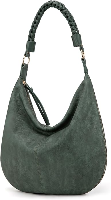 Montana West Large Hobo Bags for Women Slouchy Shoulder Purse Handbag with Zipper and Woven Handle