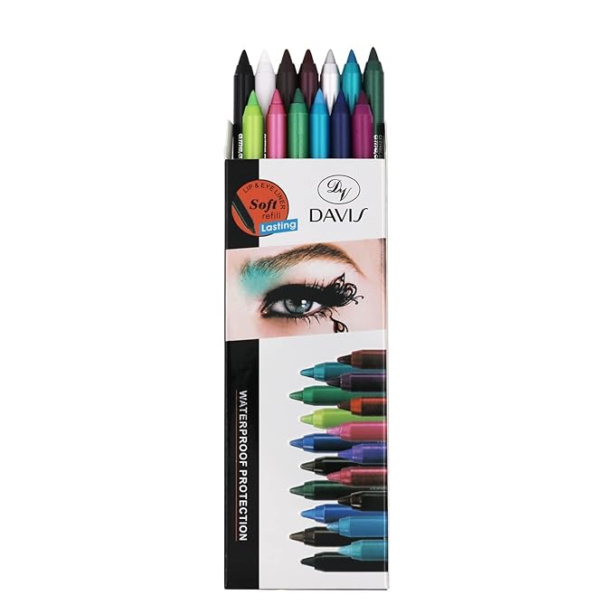 13 Colors Eyeliner Pencil Colorful Eye Shadow Pencil Eyebrow Pen Glitter Matte for Women Eye&Lip Liner Professional Eye Makeup