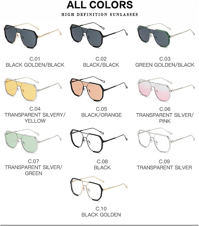 willochra Fashion Oversized Square Women Sunglasses Vintage Punk Men Outdoor Eyewear Shades UV400