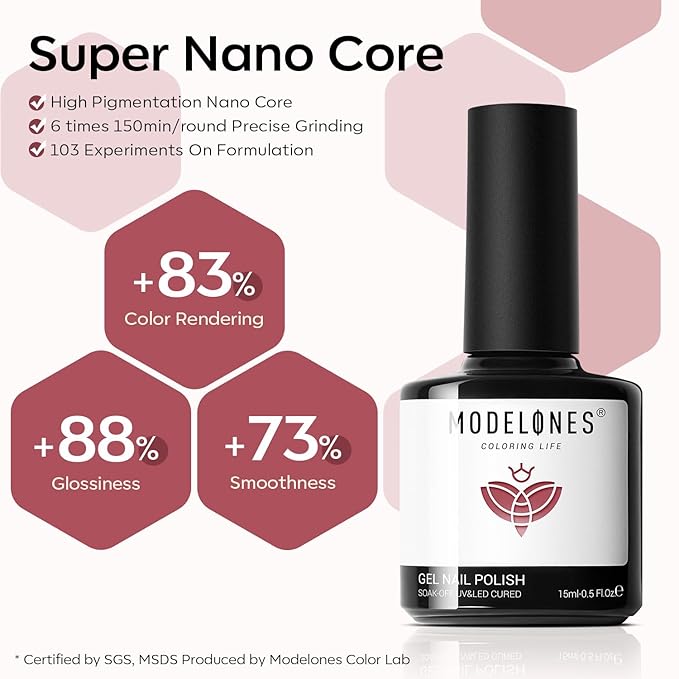 modelones Gel Nail Polish Set 2 Pcs 15 ML French Tip Red White Jelly Gel Polish Glitter Shimmer Pearl Pink Soak Off UV French Tip Gel Polish For Nail Art DIY Manicure At Home For Women Girl