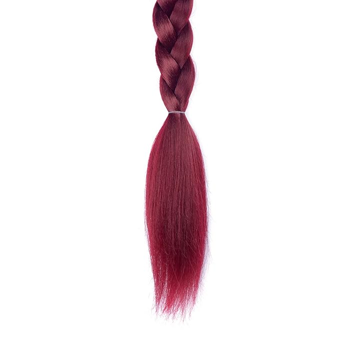 2 Pack Long DIY Braided Ponytail Extension with Hair Tie Straight Wrap Around Hair Extensions Ponytail(bug#)