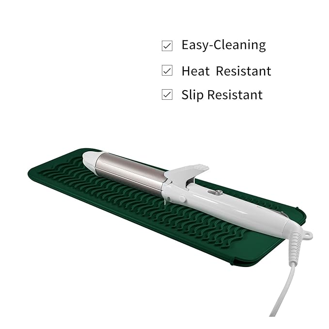 Heat Resistant Travel Mat Pouch for Hair Straighteners,Crimping Irons,Curling Wands,Flat Irons and Styling Tools