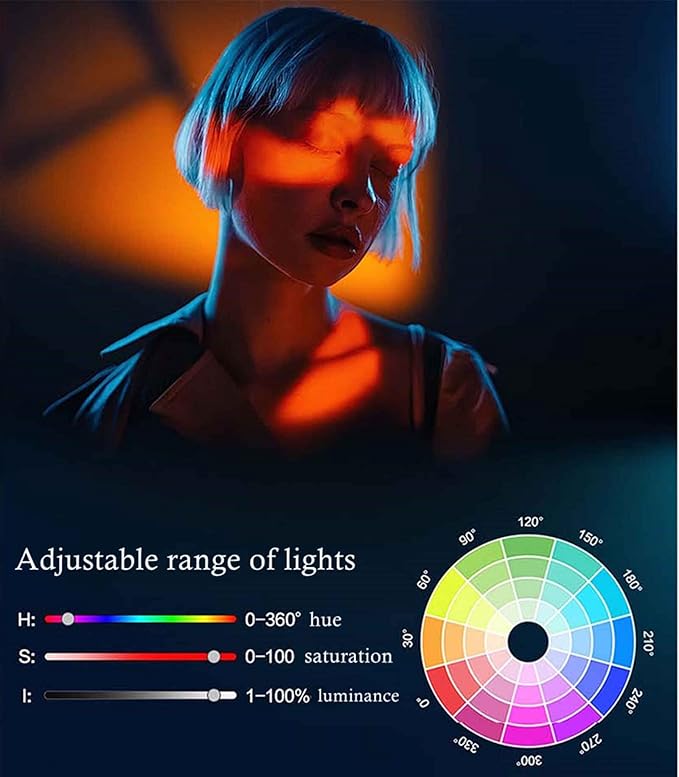 Phone Video Rig QYPENT Handheld LED Ring Light Selfie Light Phone Video Stabilizer for Camera, Smartphone, Action Camera, YouTube, Setup, Filmmaking, Makeup, Vlogging (YM200 RGB)