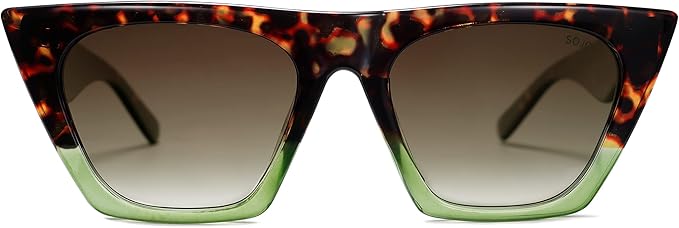 SOJOS Trendy Oversized Square Cateye Polarized Sunglasses Womens Big Frame Shades SJ2115