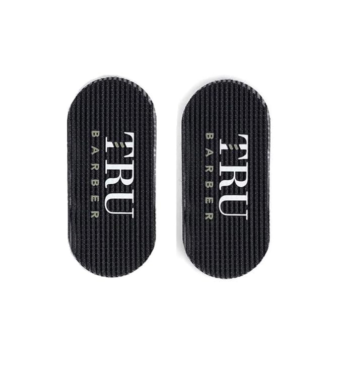 TRU BARBER HAIR GRIPPERS ® 3 COLORS BUNDLE PACK 6 PCS for Men and Women - Salon and Barber, Hair Clips for Styling, Hair holder Grips (Red/White/Black)