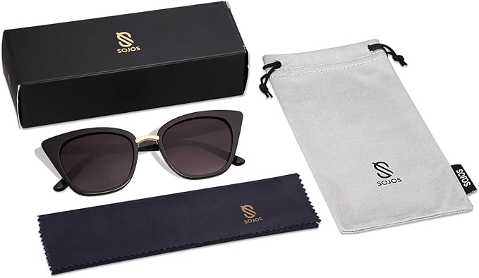 SOJOS Cat Eye Designer Sunglasses Fashion UV400 Protection Glasses SJ2052