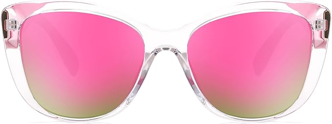 FEISEDY Polarized Vintage Sunglasses American Womens Square Jackie O Cat Eye Sunglasses B2451
