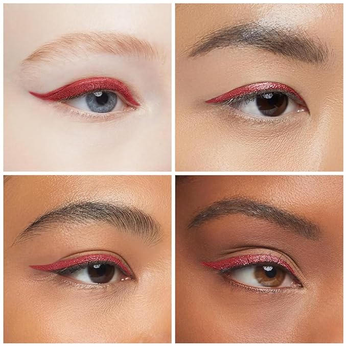 evpct 1Pcs Dark Red Gel Eyeliner Pencil Eye Black Face Paint Stick Makeup Set Waterproof Matte Cream Crayon Eyeliner Pencil Set Cat Eye Liners Eyeshadow Guide delineador de ojos contra el agua