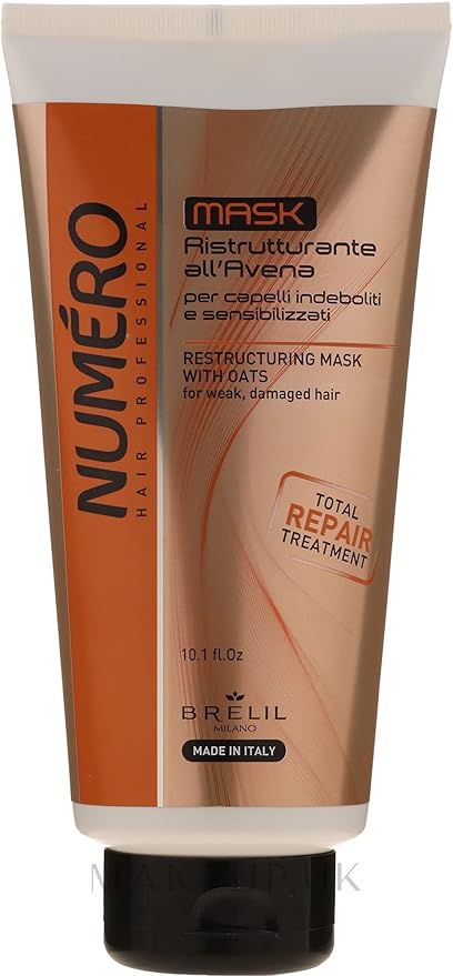 Numero Restructuring Cream Mask Hair with Oat Extracts (10.1 fl.oz)